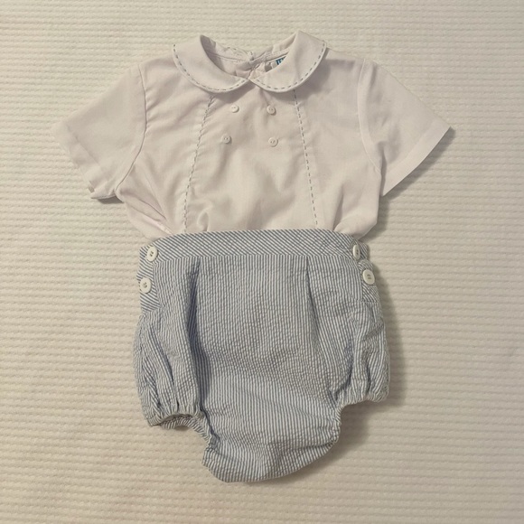 Luli & Me Other - Luli & Me Seersucker Button On Bubble